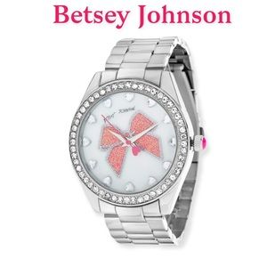 Nwt BETSEY TIME BOWRIFIC WATCH SILVER